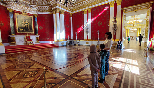 A l'intérieur du musée de l'Ermitage