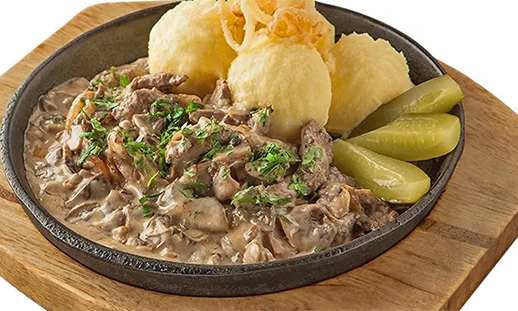 Beef stroganoff